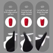 Multi-functional Anti-splash U-Shaped False Nail Slicer 6118