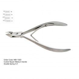 MBI-102D Cuticle Nipper Double Spring 4.5"  Full Jaw