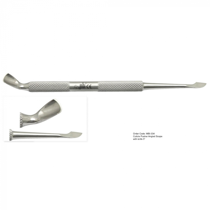MBI334 Cuticle Pusher W/ Knife