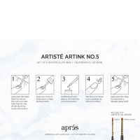 Apres Artiste ArtINK No.5 Set Of 6 Watercolor Inks 81776