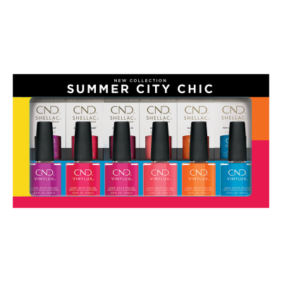 CND Shellac & Vinylux Summer City Chic 12Pcs Display 00897