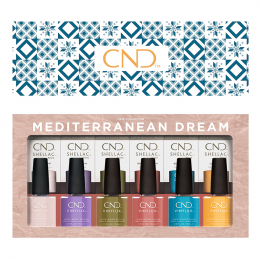 CND Shellac & Vinylux Mediterranean Dream 12PC 01004