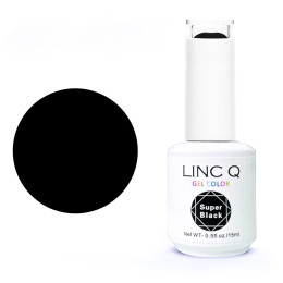 Linc Q Gel Polish 0.5 fl oz - Super Black JS6013