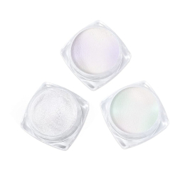 Pearl White Mirror Nail Powder 3pcs 00103