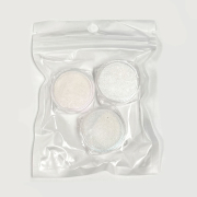 Pearl White Mirror Nail Powder 3pcs 00103