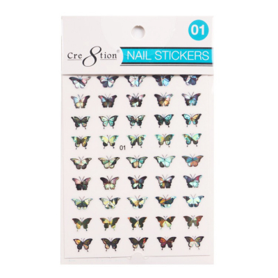 Cre8tion Nail Art Sticker Butterfly 01 1101-1109