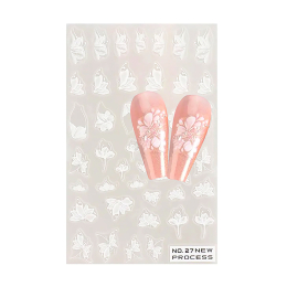 3D Nail Art Stickers Airbrush Gradient Effect 21720