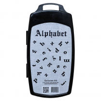 Chisel Nail Art 3D Stamping - Alphabet Collection 018