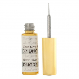 DND Nail Art Gel 0.25 fl oz/9 ml - Platinum Silver DND37