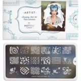 MoYou Nail Art Plate Collection Artist 15 #MPART15