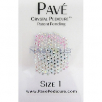 Pave Crystal Pedicure Mini Kit, 8pcs -  Crystal AB