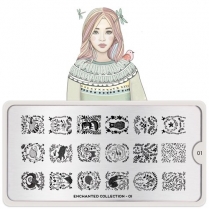 MoYou Nail Art Plate Collection Enchanted 01  #MPENC01