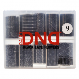 DND Transfer Foils Black Lace Flowers 00395