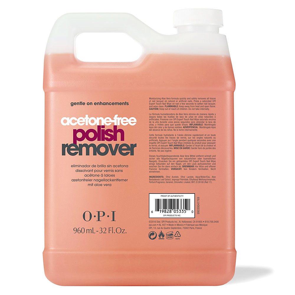 opi nail polish remover