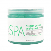 BCL SPA Sugar Scrub 16 oz - Tingling Mint + CBD SPA56112