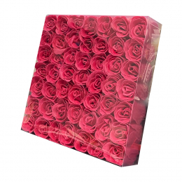 KM Nail Flower Soap Magenta (49 Roses/Box) 49002