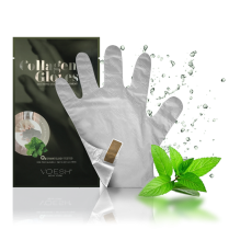 Voesh Collagen Gloves W/Peppermint 1Pair - VHM212PEP #02003