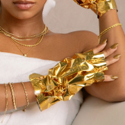 Voesh Collagen Gloves Imperial Gold 1Pair VHM212GLD 24484