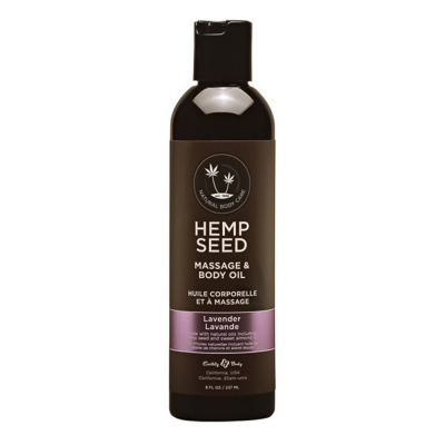 Hemp Seed Massage & Body Oil 8 oz - Lavender MAS006/00086