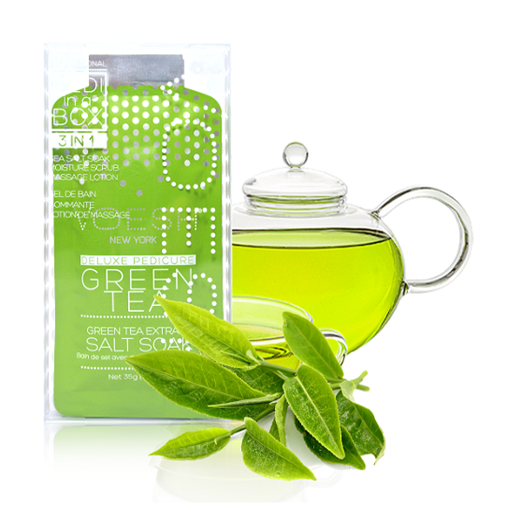 Voesh Pedi In A Box Basic 3 Step Green Tea Detox VPC118GRT