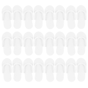 CarePro Disposable Foam Thong Slippers12pairs White 26429