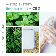 BCL SPA Massage Cream 64 oz - Tingling Mint + CBD 56106