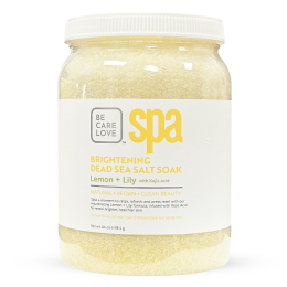 BCL SPA Brightening Dead Sea Salt Soak 64oz lemon + Lily