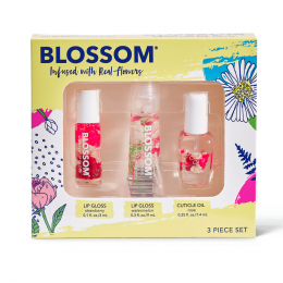 Blossom Lip Gloss/Cuticle Oil 3 Piece Gift Set BLGS4 50004