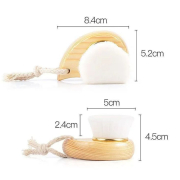 Wood Handle Facial Cleansing Brush 29420