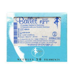 Ballet Insulated Electrolysis Needles 50PK F2"I" 02521