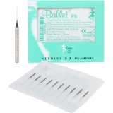 Ballet Stainless Steel Electrolysis Needles F5 -50/pk 02504