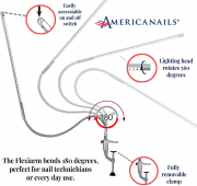 Americanails Original FlexiLamp LED Table Lamp AMN1002/77021