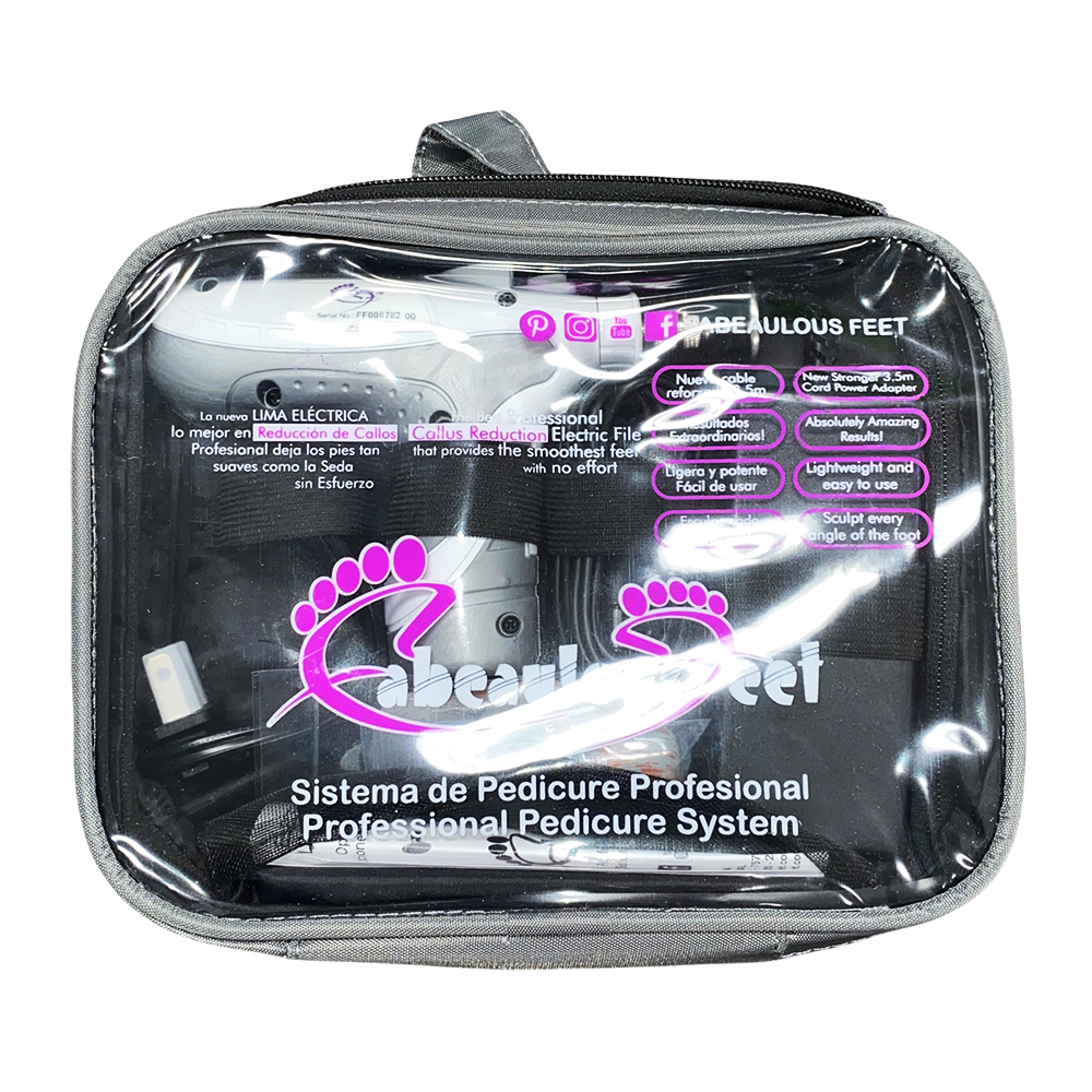 Fabeaulous Feet Electric Pedicure File System 12V Silver