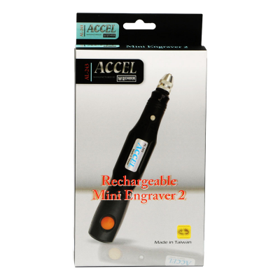 Accel Rechargeable Mini Engraver 2 - 3/32" Black #AL243-BK