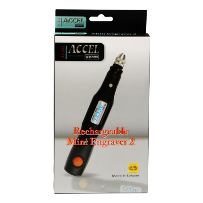 Accel Rechargeable Mini Engraver 2 - 3/32" White #AL243-WH