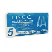 Linc Q Nail Tips 5 French Tip Medium Almond 550PC 89473