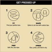 OPI xPRESS/ON Press On Nails Tips Effect - Break The Gold L