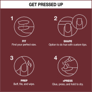 OPI xPRESS/ON Press On Nails Tips Linger Over Coffee ANL53S