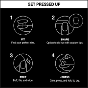 OPI xPRESS/ON Press On Nails Tips - Black Onyx ANT02S