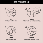 OPI xPRESS/ON Press On Nails Tips - French Press AN025S
