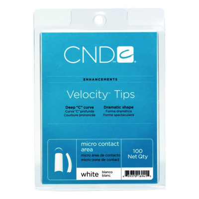 CND Velocity Tips White 100 ct. 16941