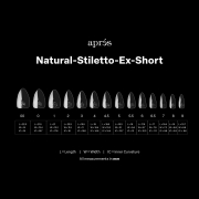 Apres Gel-X Tips Natural Stiletto X-Short Refill NSTXS6.5