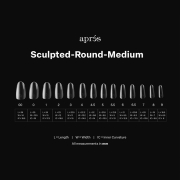 Apres Gel-X Soft Gel Tips Sculpted Round Medium 280Pcs 12006
