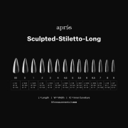 Apres Gel-X Soft Gel Tips Sculpted Stiletto Long 280Pcs12051