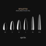 Apres Gel-X Soft Gel Tips Sculpted Stiletto Long 280Pcs12051