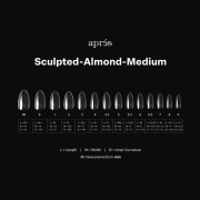 Apres Gel-X Soft Gel Tips Sculpted Almond Medium 280Pcs