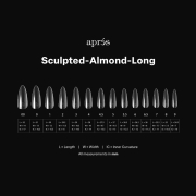 Apres Gel-X Soft Gel Tips Sculpted Almond Long 280Pcs 12112