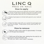 Linc Q Press on Nails Tips #1305 Short 01305
