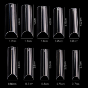 Cre8tion Nail Tips 500pcs 13 Clear Extra Long Straight 15207