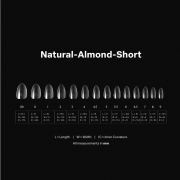Apres Gel-X Soft Gel Tips Natural Almond Short 600Pcs 40084